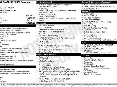 New 2026 MAZDA CX-90 Plug-In Hybrid w/ Premium Plus AWD/4WD image 2