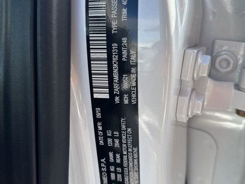 Used 2019 Alfa Romeo Giulia Ti Sport w/ Quick Order Package 22U Sport image 34