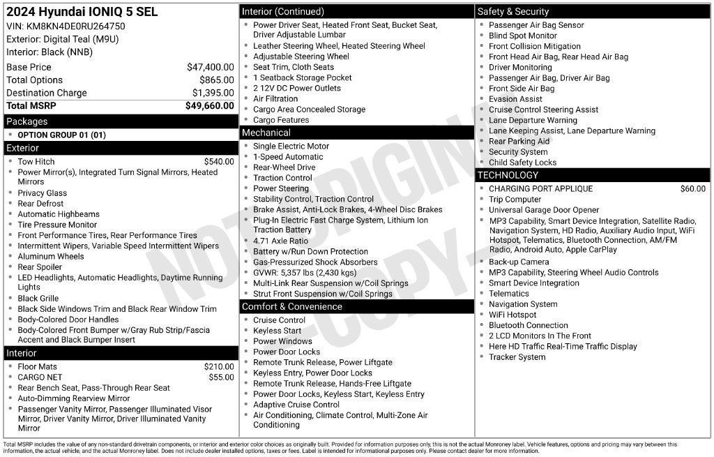 Certified 2024 Hyundai Ioniq 5 SEL RWD image 3