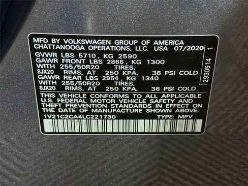 Used 2020 Volkswagen Atlas Cross Sport SE AWD/4WD image 39