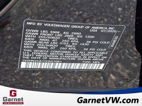 New 2026 Volkswagen Atlas SE image 11
