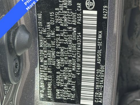 Used 2015 Toyota Camry LE image 14