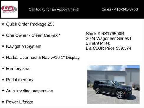 Certified 2024 Jeep Wagoneer Series II AWD/4WD image 6