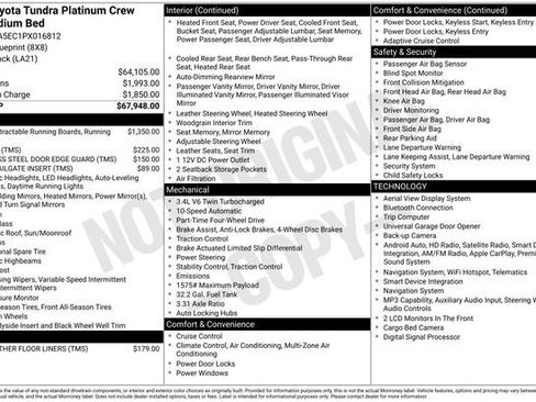 Used 2023 Toyota Tundra Platinum AWD/4WD image 19