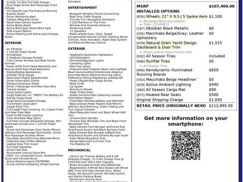 Used 2023 Mercedes-Benz EQS 450+ 4MATIC SUV image 9