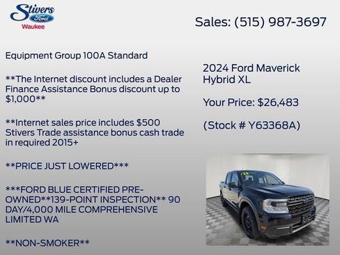 Certified 2024 Ford Maverick XL FWD image 8