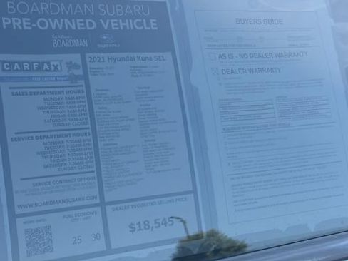 Used 2021 Hyundai Kona SEL w/ Cargo Package AWD/4WD image 26