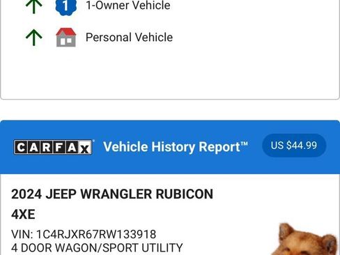 Used 2024 Jeep Wrangler Unlimited Rubicon 4xe w/ Technology Group image 6