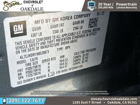 Certified 2022 Chevrolet Trax LS w/ Tint and Cruise Package AWD/4WD image 34