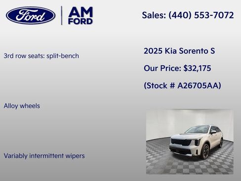 Used 2025 Kia Sorento S w/ Panoramic Sunroof Package AWD/4WD image 22