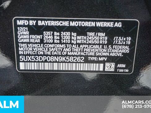 Used 2022 BMW X3 xDrive30i w/ Convenience Package AWD/4WD image 61