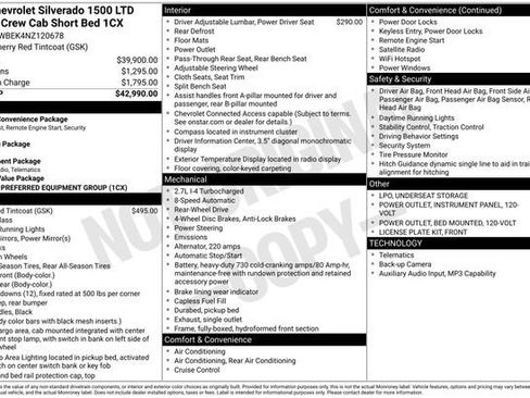 Used 2022 Chevrolet Silverado 1500 Custom RWD image 31
