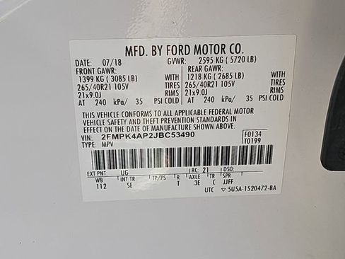 Used 2018 Ford Edge Sport w/ Equipment Group 401A image 36