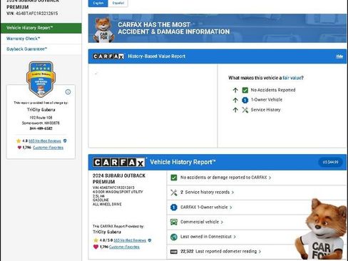 Used 2024 Subaru Outback Premium image 12