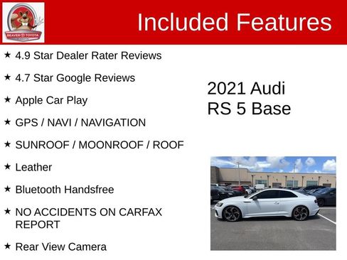 Used 2021 Audi RS 5 w/ Dynamic Package AWD/4WD image 5