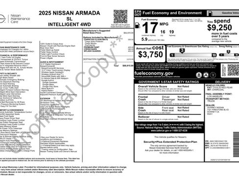 Used 2025 Nissan Armada SL AWD/4WD image 57
