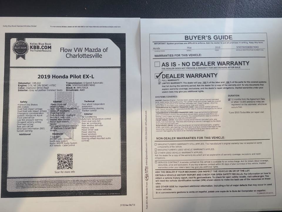 Used 2019 Honda Pilot EX-L image 37