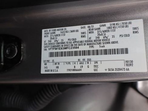 Used 2021 Ford F150 Lariat w/ Equipment Group 502A High image 54