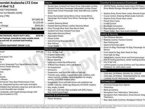 Used 2013 Chevrolet Avalanche LTZ image 1