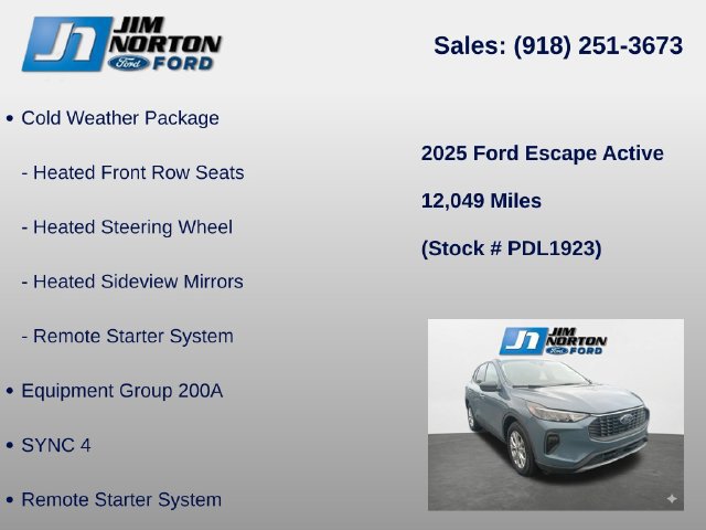 Used 2025 Ford Escape Active w/ Cold Weather Package FWD image 8