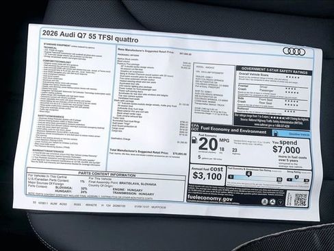 New 2026 Audi Q7 3.0T Premium Plus image 13