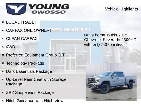 Used 2025 Chevrolet Silverado 2500 ZR2 w/ Technology Package image 8