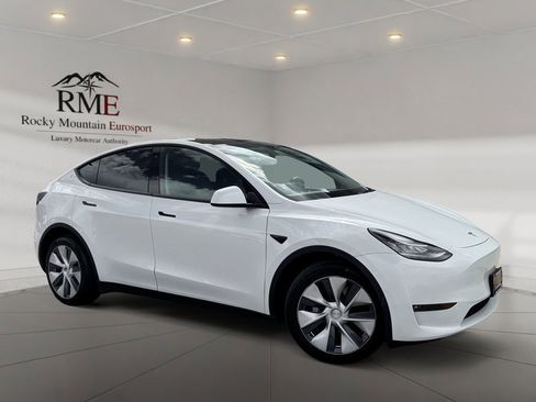 Used 2021 Tesla Model Y Long Range AWD/4WD image 1