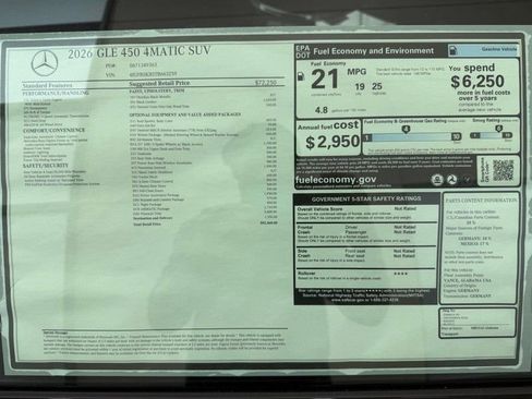 New 2026 Mercedes-Benz GLE 450 4MATIC image 4