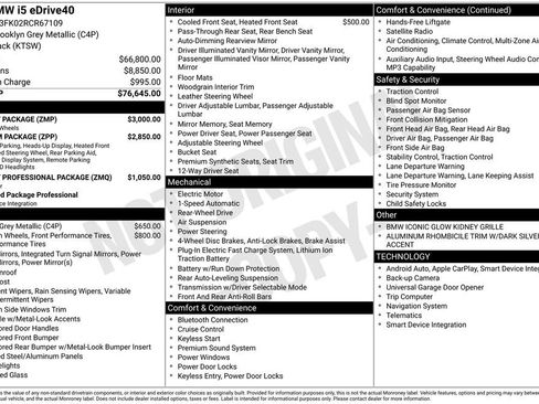 Used 2024 BMW i5 eDrive40i w/ M Sport Package image 4