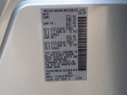 Used 2019 Nissan Pathfinder SL image 41