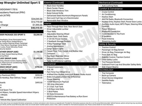 Certified 2022 Jeep Wrangler Unlimited Sport image 44