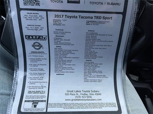 Used 2017 Toyota Tacoma TRD Sport image 27