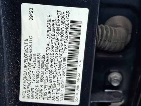 Certified 2024 Honda Accord EX image 28