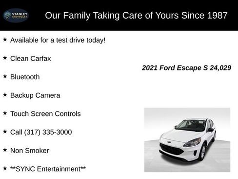 Used 2021 Ford Escape S FWD image 9