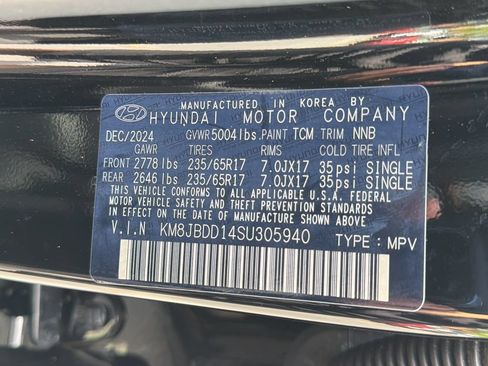 Certified 2025 Hyundai Tucson Blue AWD/4WD image 44