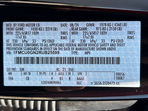 Used 2024 Ford Escape Active w/ Tech Pack #2 FWD image 30