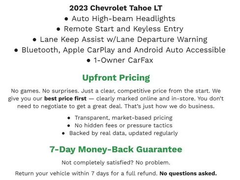 Used 2023 Chevrolet Tahoe LT w/ Luxury Package AWD/4WD image 2