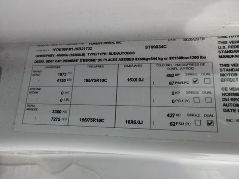 Used 2018 Ford Transit 350 138 DRW w/ Shuttle Bus Prep Package RWD image 40