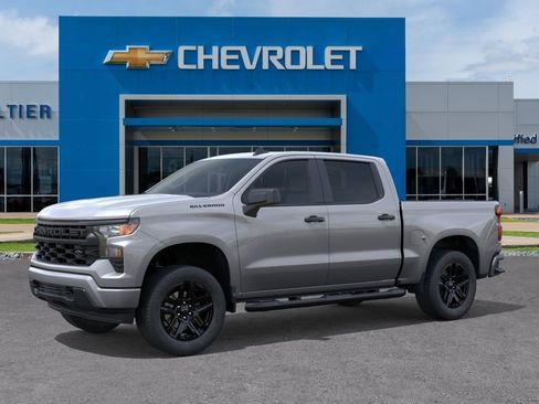 New 2026 Chevrolet Silverado 1500 Custom w/ Turbomax Blackout Package RWD image 2