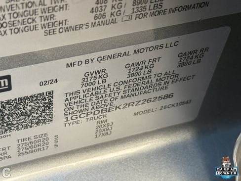Certified 2024 Chevrolet Silverado 1500 Custom w/ Turbomax Blackout Package AWD/4WD image 23