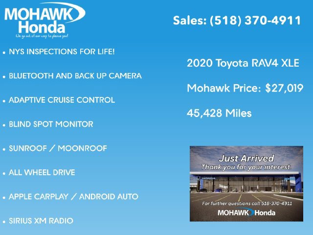 Used 2020 Toyota RAV4 XLE w/ Convenience Package AWD/4WD image 2