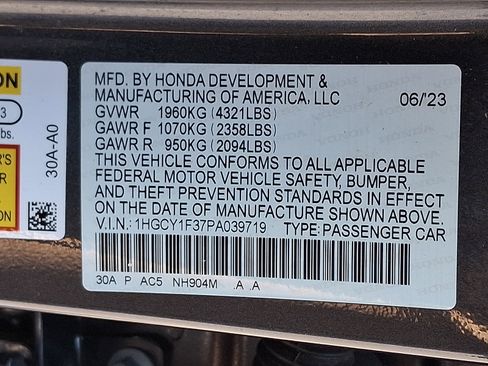 Used 2023 Honda Accord EX image 26