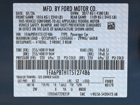 New 2026 Ford Mustang Coupe w/ Mustang Nite Pony Package RWD image 30