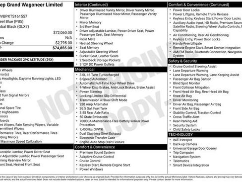 New 2026 Jeep Grand Wagoneer Limited AWD/4WD image 37