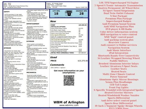 Used 2013 Audi S4 Premium Plus w/ Audi MMI Navigation Plus image 2