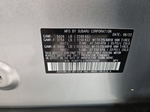 Certified 2022 Subaru Outback Onyx Edition XT w/ Tech Package 3 image 31