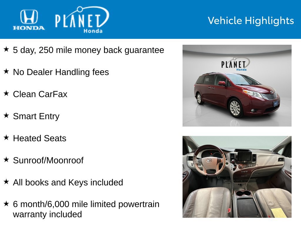 Used 2011 Toyota Sienna Limited AWD/4WD image 4