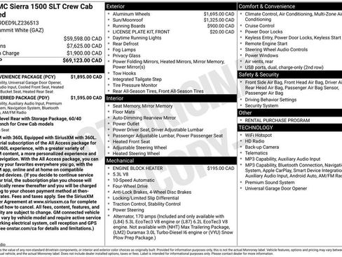 Used 2020 GMC Sierra 1500 SLT w/ SLT Convenience Package AWD/4WD image 10