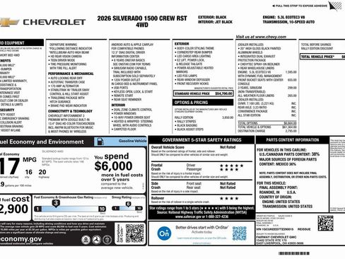 New 2026 Chevrolet Silverado 1500 RST w/ Rally Edition image 4