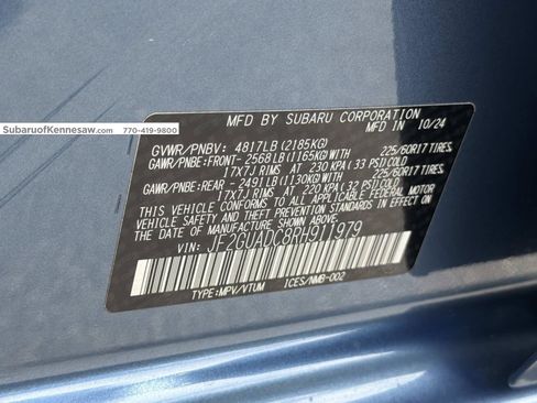 Used 2024 Subaru Crosstrek 2.0i Premium AWD/4WD image 36
